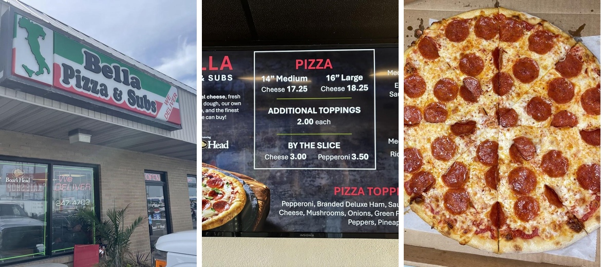 Bella Pizza & Subs Menu