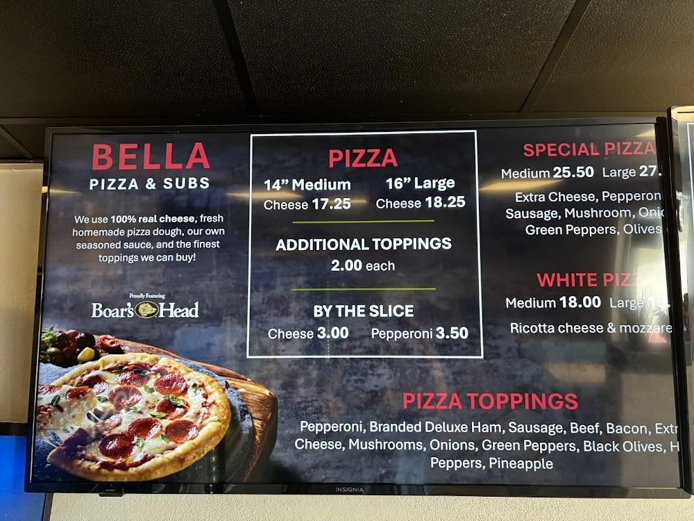 Bella Pizza & Subs Menu image 2