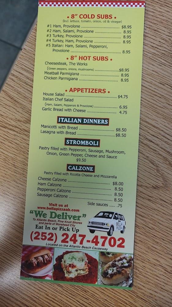 Bella Pizza & Subs Menu image 3